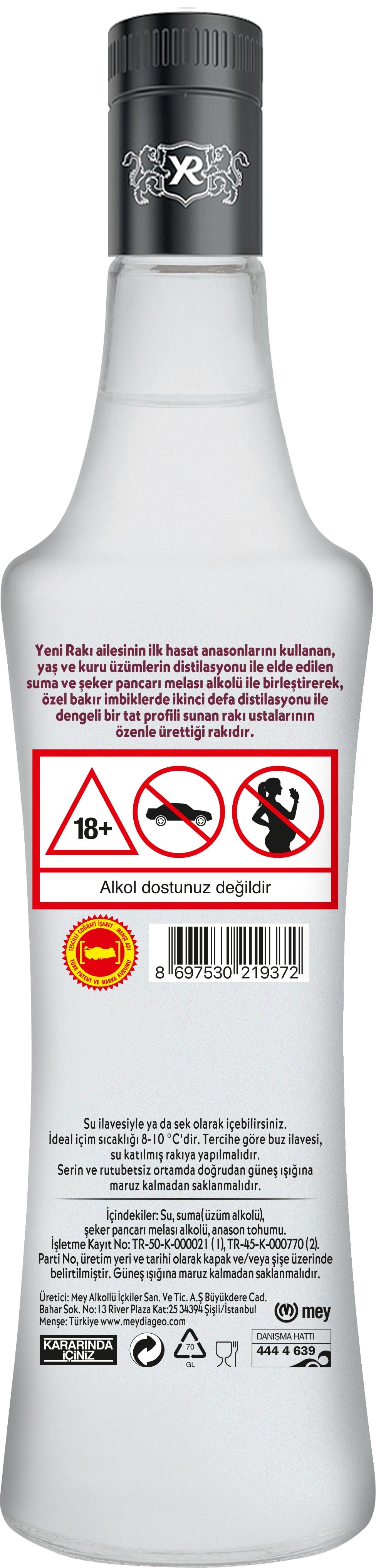 YENİ RAKI YENİ SERİ 0,7 l