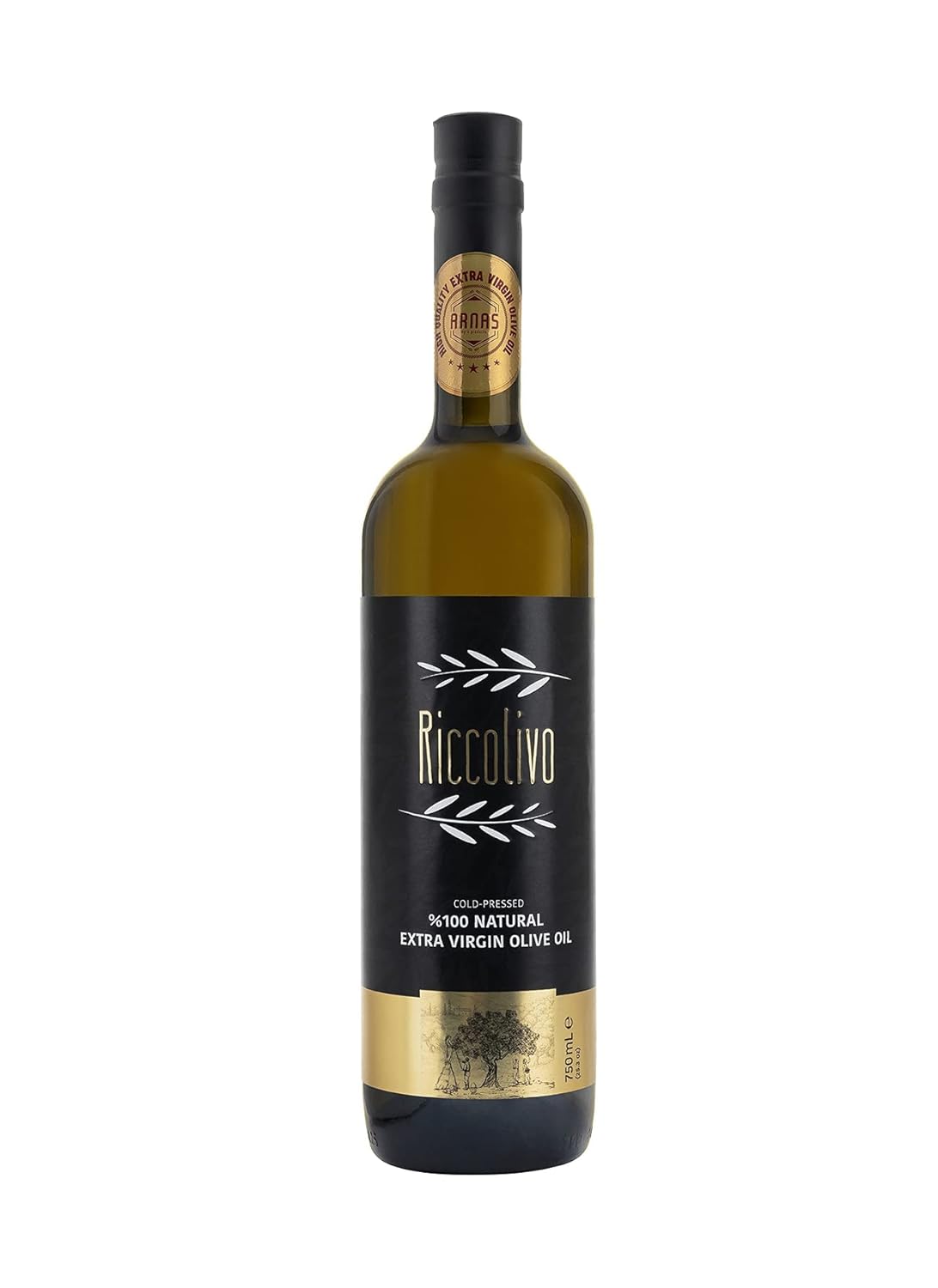 Riccolivo Premium Natives Olivenöl Extra 500 ml – Early Harvest – Kaltgepresst – Ausgezeichnet London 2023